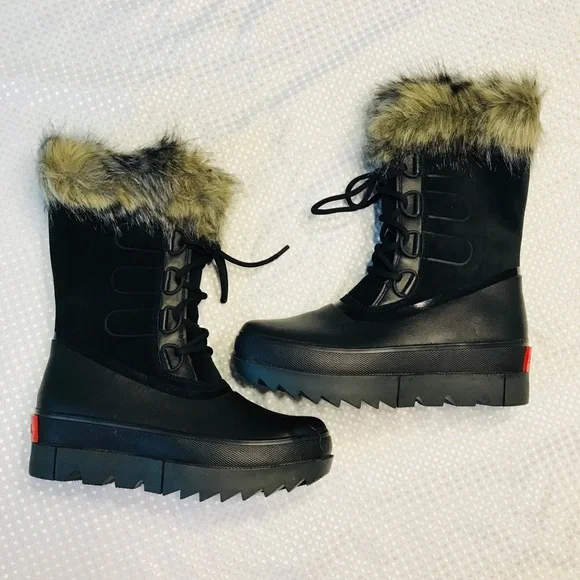 Sorel Joan of artic Next leather boots in black - Picture 3 of 10